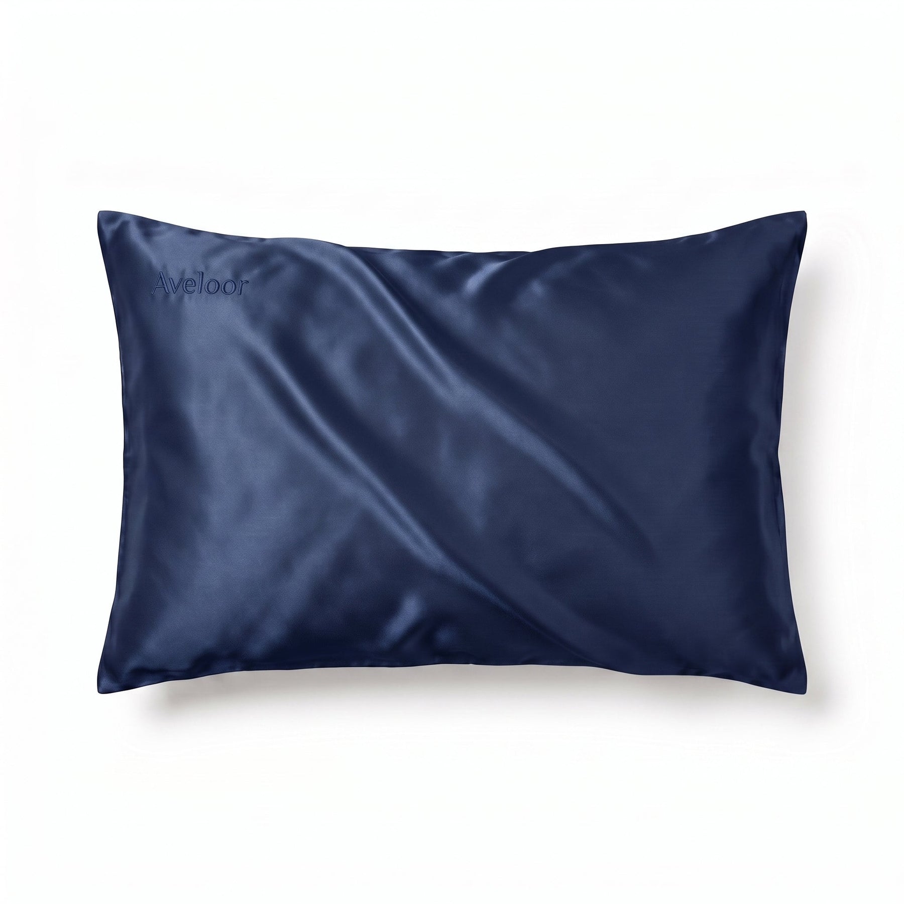 Aveloor Navy silk pillowcase, 22 momme mulberry silk